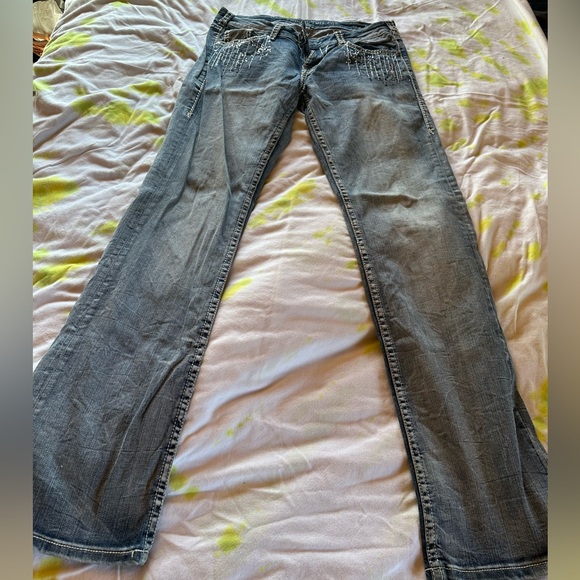 Cowgirl Tuff Crystal Waterfall Jeans